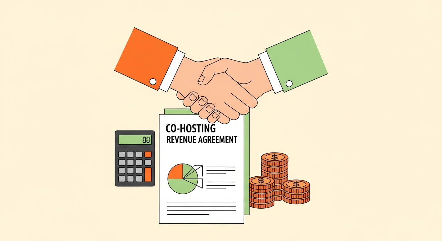 Co-Hosting Revenue Split Calculator: Model Your Arrangement Before You Sign